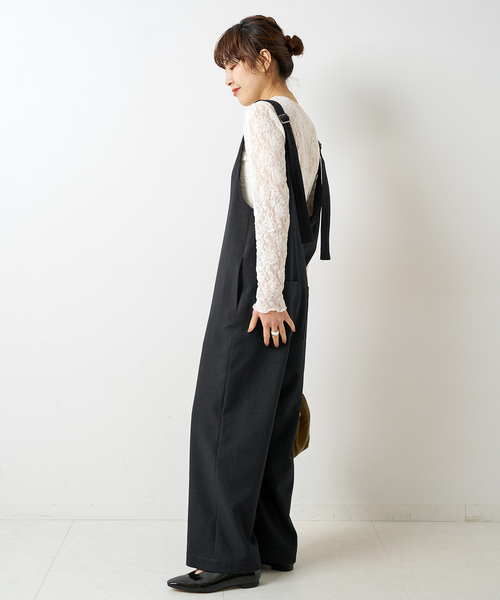 Spick & Span(スピックアンドスパン)の「Vネックオールインワン(つなぎ/オールインワン・レディース・チャコールグレー/グレー・38/36)」の20枚目の写真