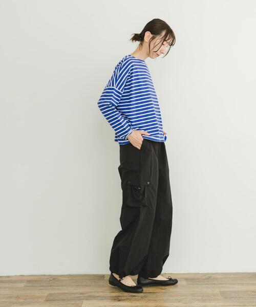 ITEMS URBANRESEARCH（アイテムズ アーバンリサーチ）の「バスクボーダーロングスリーブTシャツ（Tシャツ/カットソー・レディース・グレー系その他/ブルー系その他/ホワイト系その他/ブラウン系その他・FREE）」の12枚目の写真