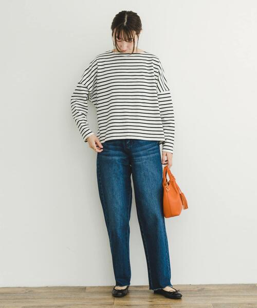 ITEMS URBANRESEARCH（アイテムズ アーバンリサーチ）の「バスクボーダーロングスリーブTシャツ（Tシャツ/カットソー・レディース・グレー系その他/ブルー系その他/ホワイト系その他/ブラウン系その他・FREE）」の20枚目の写真