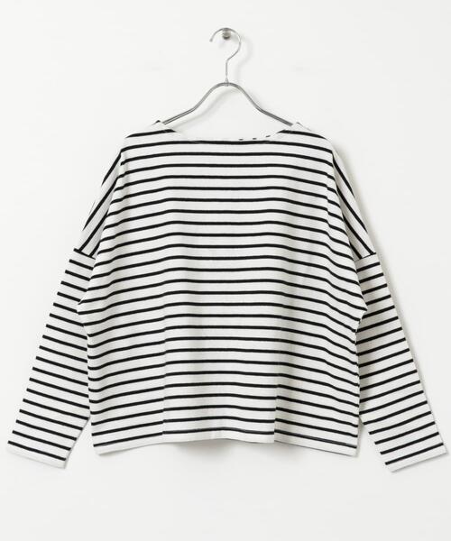 ITEMS URBANRESEARCH（アイテムズ アーバンリサーチ）の「バスクボーダーロングスリーブTシャツ（Tシャツ/カットソー・レディース・グレー系その他/ブルー系その他/ホワイト系その他/ブラウン系その他・FREE）」の21枚目の写真