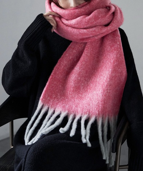 etoll.（エトル）の「メランジボリュームマフラー（マフラー・レディース・ピンク/パープル/ミント・FREE）」の3枚目の写真