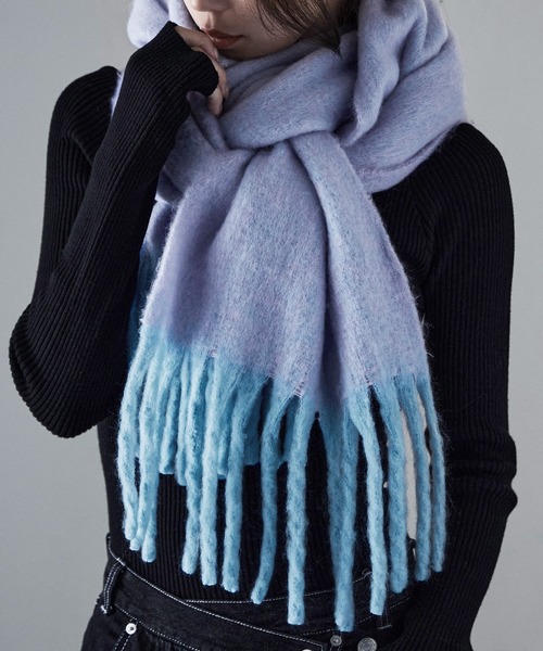 etoll.（エトル）の「メランジボリュームマフラー（マフラー・レディース・ピンク/パープル/ミント・FREE）」の14枚目の写真