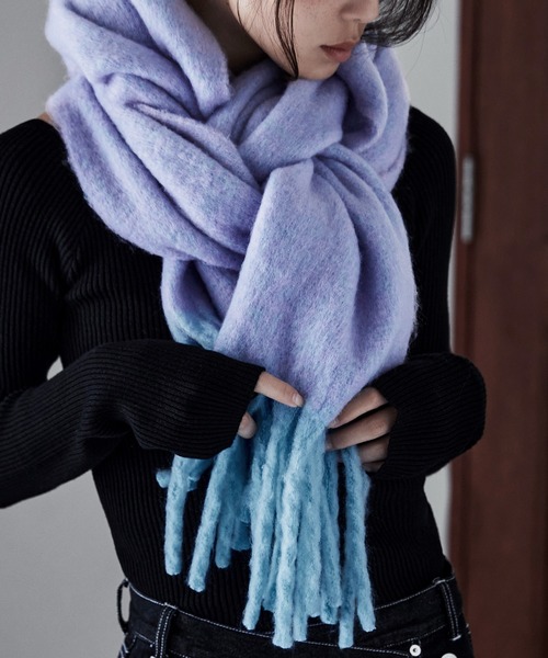 etoll.（エトル）の「メランジボリュームマフラー（マフラー・レディース・ピンク/パープル/ミント・FREE）」の17枚目の写真