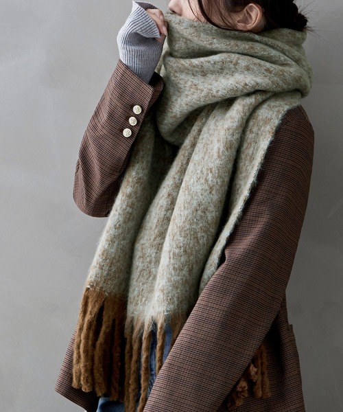 etoll.（エトル）の「メランジボリュームマフラー（マフラー・レディース・ピンク/パープル/ミント・FREE）」の5枚目の写真