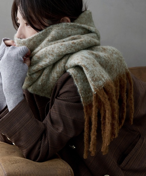 etoll.（エトル）の「メランジボリュームマフラー（マフラー・レディース・ピンク/パープル/ミント・FREE）」の6枚目の写真