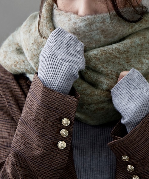 etoll.（エトル）の「メランジボリュームマフラー（マフラー・レディース・ピンク/パープル/ミント・FREE）」の7枚目の写真