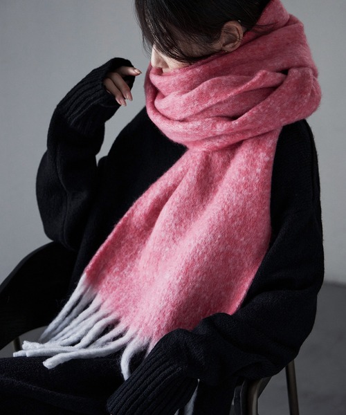 etoll.（エトル）の「メランジボリュームマフラー（マフラー・レディース・ピンク/パープル/ミント・FREE）」の9枚目の写真