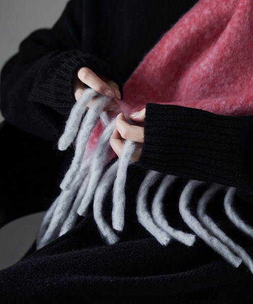 etoll.（エトル）の「メランジボリュームマフラー（マフラー・レディース・ピンク/パープル/ミント・FREE）」の10枚目の写真