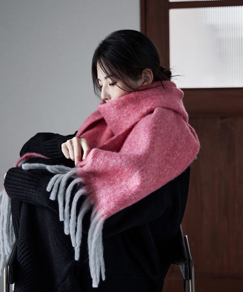 etoll.（エトル）の「メランジボリュームマフラー（マフラー・レディース・ピンク/パープル/ミント・FREE）」の12枚目の写真