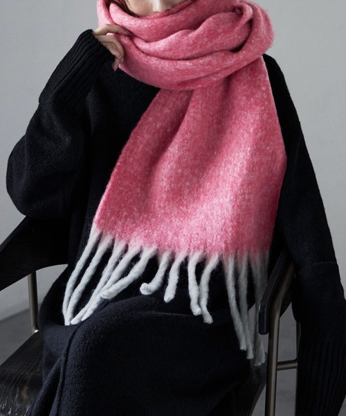 etoll.（エトル）の「メランジボリュームマフラー（マフラー・レディース・ピンク/パープル/ミント・FREE）」の13枚目の写真