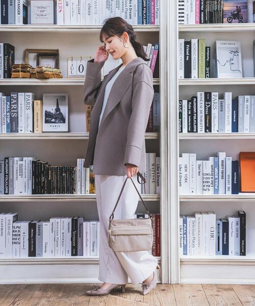 ITS'DEMO（イッツデモ）の「◆裏リブミディ丈着流しコート（チェスターコート・レディース・グレー/アイボリー/ブラウン系・00）」の7枚目の写真