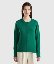 BENETTON (UNITED COLORS OF BENETTON) | ヴァージンウール100％ラウンドネックニットカーディガン(カーディガン/ボレロ)