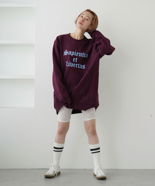 SLOBE citron.(スローブシトロン)の「《WEB限定》SLOBE citron. レースサイクルパンツ(レギンス/スパッツ・レディース・ホワイト・FREE)」の2枚目の写真