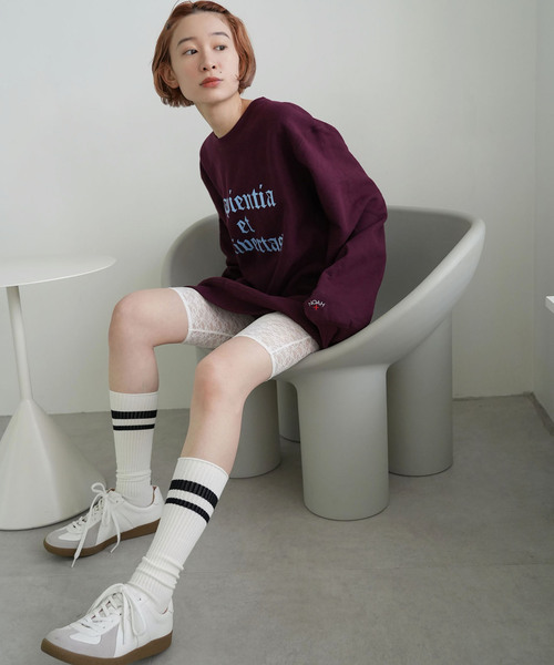 SLOBE citron.(スローブシトロン)の「《WEB限定》SLOBE citron. レースサイクルパンツ(レギンス/スパッツ・レディース・ホワイト・FREE)」の10枚目の写真