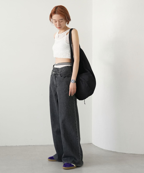 SLOBE citron.(スローブシトロン)の「《WEB限定》SLOBE citron. レースサイクルパンツ(レギンス/スパッツ・レディース・ホワイト・FREE)」の14枚目の写真