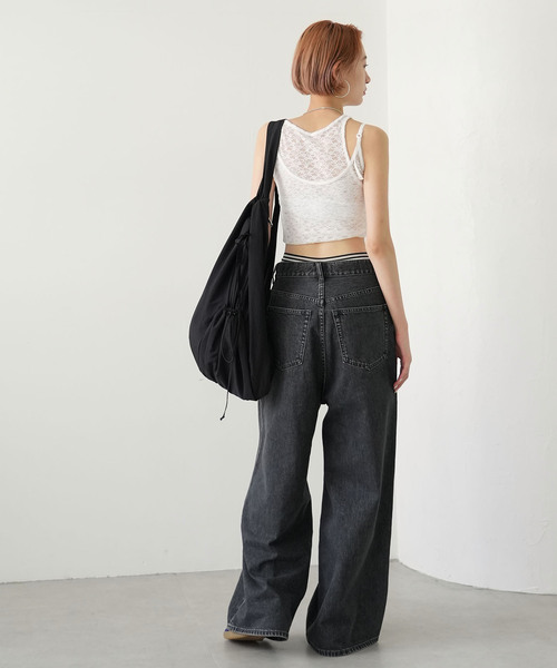 SLOBE citron.(スローブシトロン)の「《WEB限定》SLOBE citron. レースサイクルパンツ(レギンス/スパッツ・レディース・ホワイト・FREE)」の15枚目の写真