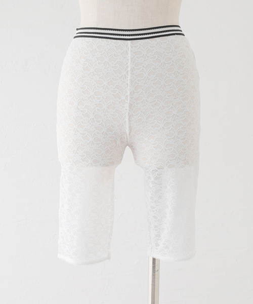 SLOBE citron.(スローブシトロン)の「《WEB限定》SLOBE citron. レースサイクルパンツ(レギンス/スパッツ・レディース・ホワイト・FREE)」の18枚目の写真