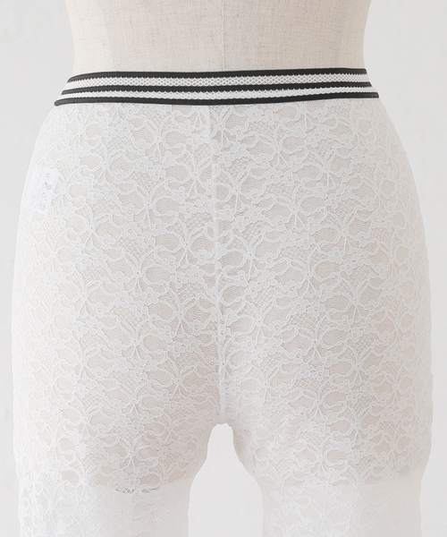 SLOBE citron.(スローブシトロン)の「《WEB限定》SLOBE citron. レースサイクルパンツ(レギンス/スパッツ・レディース・ホワイト・FREE)」の22枚目の写真