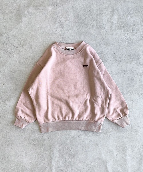 LSP WOW（エルエスピーワオ）の「【LSP WOW!】裏毛BIGスウェット（スウェット・キッズ・ライトピンク/オフホワイト/ブラック/杢グレー/ライトグリーン・80/90/100/110/120/130）」の15枚目の写真