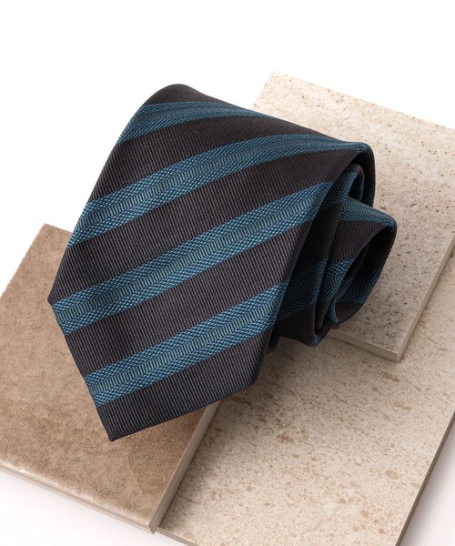 【セール】Fossati ジャガードストライプ柄ネクタイ（ネクタイ）｜NOLLEY'S（ノーリーズ） 8,131円