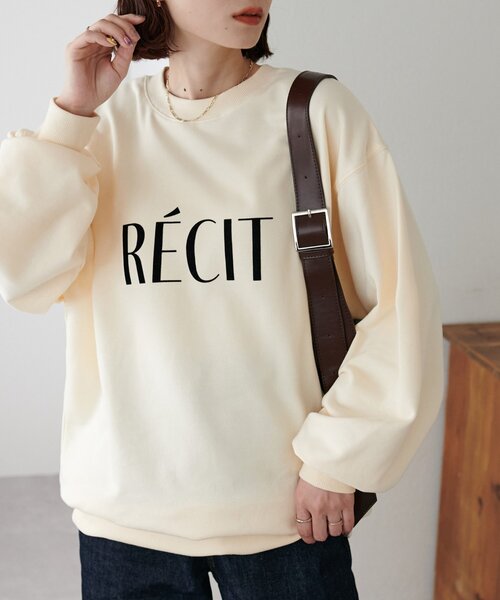 DISCOAT（ディスコート）の「【WEB限定】フロッキーロゴスウェット（Tシャツ/カットソー・レディース・グレー/チャコールグレー/アイボリー/ブラウン・MEDIUM）」の6枚目の写真