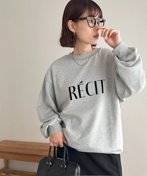 DISCOAT（ディスコート）の「【WEB限定】フロッキーロゴスウェット（Tシャツ/カットソー・レディース・グレー/チャコールグレー/アイボリー/ブラウン・MEDIUM）」の14枚目の写真