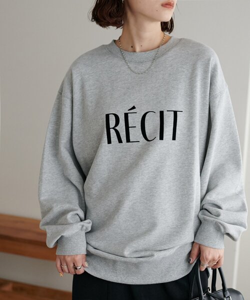 DISCOAT（ディスコート）の「【WEB限定】フロッキーロゴスウェット（Tシャツ/カットソー・レディース・グレー/チャコールグレー/アイボリー/ブラウン・MEDIUM）」の15枚目の写真