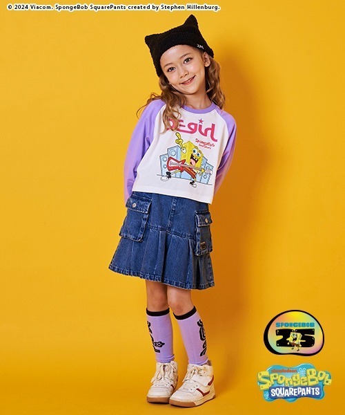 X-girl Stages（エックスガールステージス）の「猫耳ニットキャップ（キャップ・キッズ・ブラック/アイボリー・FREE）」の11枚目の写真