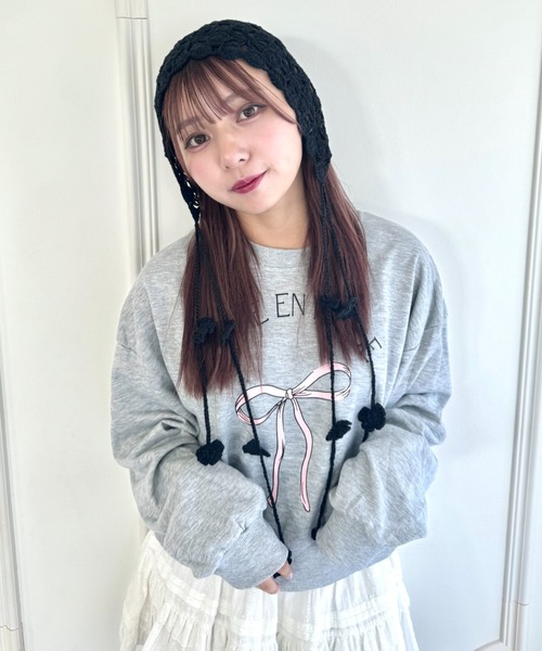 セール】フラワークロシェ編みニットキャップ（ニットキャップ