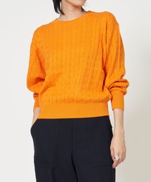 THE SHINZONE（ザ　シンゾーン）の「COTTON CASHMERE CABLE KNIT コットン カシミヤ ケーブル ニット セーター（ニット/セーター・メンズ）」