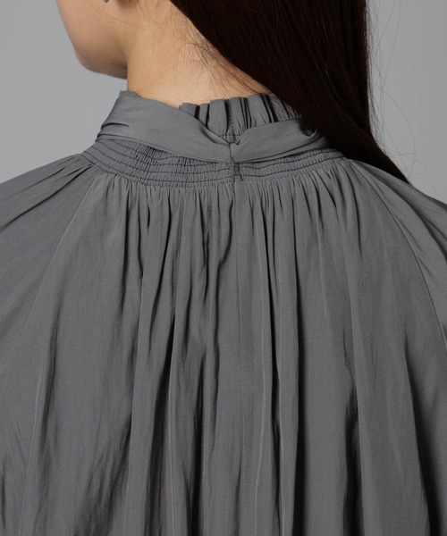 【セール】シャーリングネックボウタイブラウス（シャツ/ブラウス）｜nano･universe（ナノユニバース）