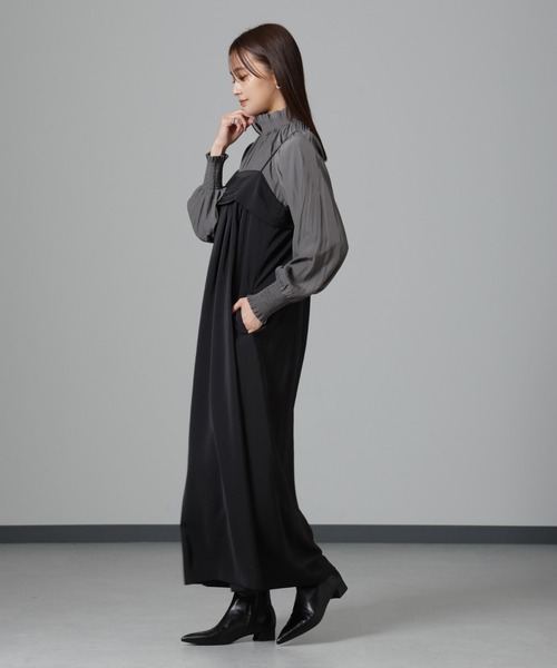 【セール】シャーリングネックボウタイブラウス（シャツ/ブラウス）｜nano･universe（ナノユニバース）