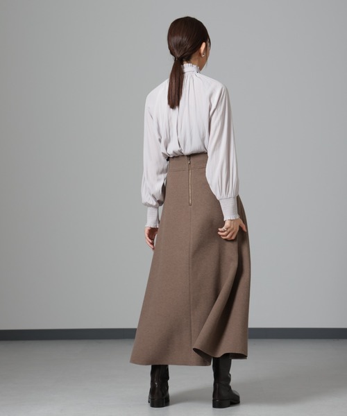 【セール】シャーリングネックボウタイブラウス（シャツ/ブラウス）｜nano･universe（ナノユニバース）