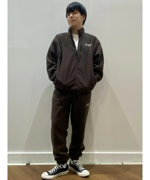 【 】セール☆ロゴパッチ〇フリース・ジョガーパンツ LOGOS パンツ 2024AW LOGOS/ロゴス フリース 切替ポケット ワン