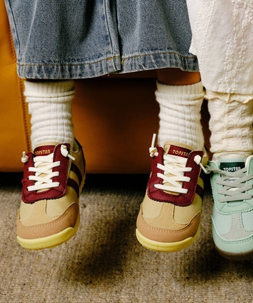 TOPSTAR（トップスター）の「KIDS TOPSTAR ゴム紐U型マジックテープスニーカー（スニーカー・キッズ・ブルー/ブラウン/グリーン/ピンク・24inch/26inch/27inch/28inch/29inch/30inch/31inch）」の22枚目の写真