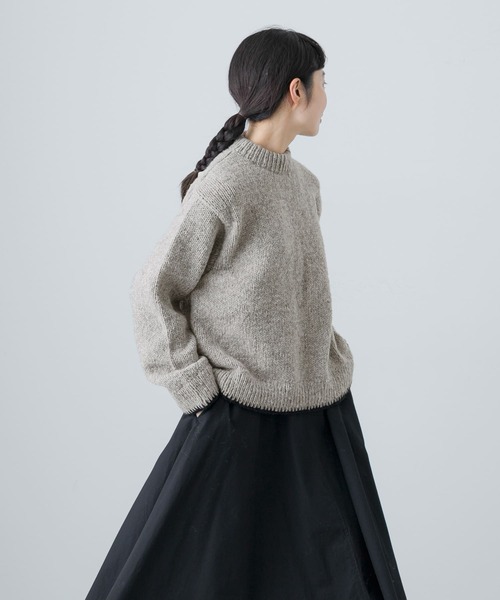 かぐれ（カグレ）の「ペルーヘムステッチニット（ニット/セーター・レディース・グレー/イエロー・FREE）」の6枚目の写真