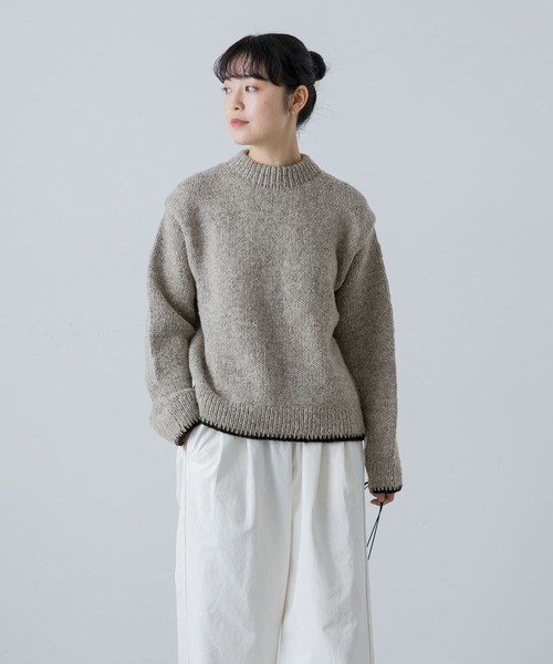 かぐれ（カグレ）の「ペルーヘムステッチニット（ニット/セーター・レディース・グレー/イエロー・FREE）」の14枚目の写真