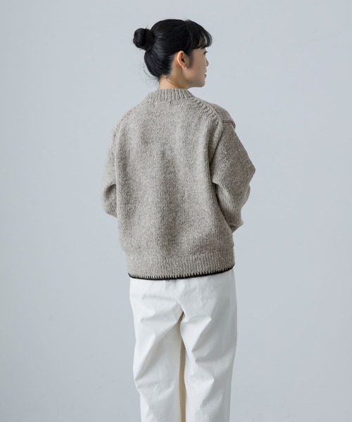 かぐれ（カグレ）の「ペルーヘムステッチニット（ニット/セーター・レディース・グレー/イエロー・FREE）」の15枚目の写真