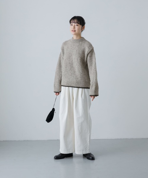 かぐれ（カグレ）の「ペルーヘムステッチニット（ニット/セーター・レディース・グレー/イエロー・FREE）」の16枚目の写真