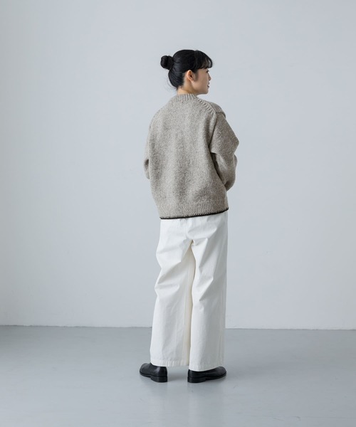 かぐれ（カグレ）の「ペルーヘムステッチニット（ニット/セーター・レディース・グレー/イエロー・FREE）」の19枚目の写真