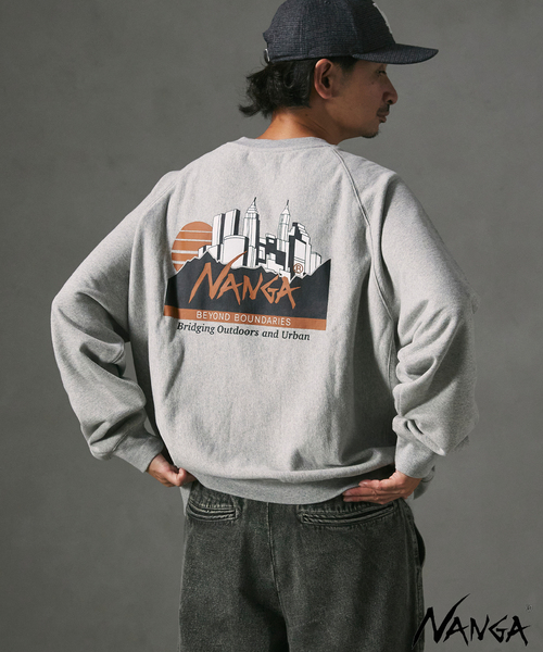 NANGA（ナンガ）の「NANGA / ナンガ 別注 プリントスウェット（スウェット・メンズ・ブラック/ホワイト/グレー・X-LARGE/LARGE/MEDIUM）」の3枚目の写真