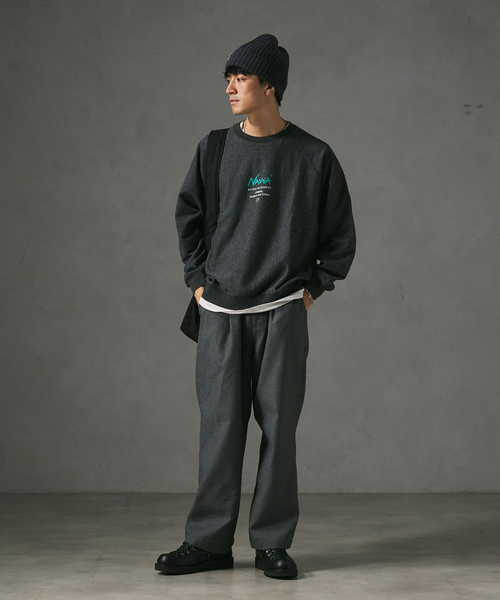 NANGA（ナンガ）の「NANGA / ナンガ 別注 プリントスウェット（スウェット・メンズ・ブラック/ホワイト/グレー・X-LARGE/LARGE/MEDIUM）」の4枚目の写真