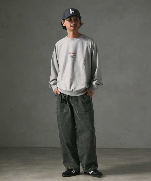 NANGA（ナンガ）の「NANGA / ナンガ 別注 プリントスウェット（スウェット・メンズ・ブラック/ホワイト/グレー・X-LARGE/LARGE/MEDIUM）」の5枚目の写真