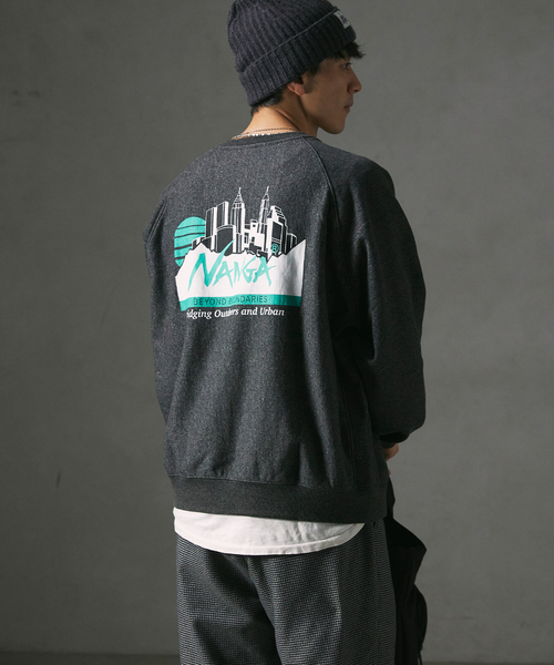 NANGA（ナンガ）の「NANGA / ナンガ 別注 プリントスウェット（スウェット・メンズ・ブラック/ホワイト/グレー・X-LARGE/LARGE/MEDIUM）」の8枚目の写真