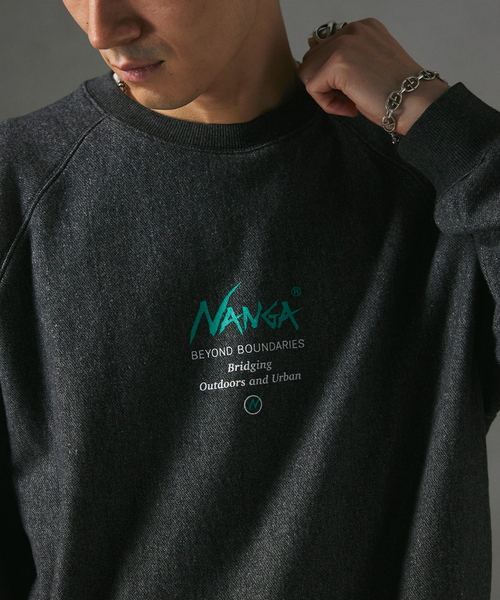 NANGA（ナンガ）の「NANGA / ナンガ 別注 プリントスウェット（スウェット・メンズ・ブラック/ホワイト/グレー・X-LARGE/LARGE/MEDIUM）」の9枚目の写真