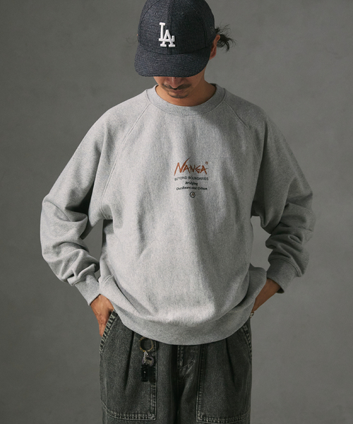 NANGA（ナンガ）の「NANGA / ナンガ 別注 プリントスウェット（スウェット・メンズ・ブラック/ホワイト/グレー・X-LARGE/LARGE/MEDIUM）」の11枚目の写真