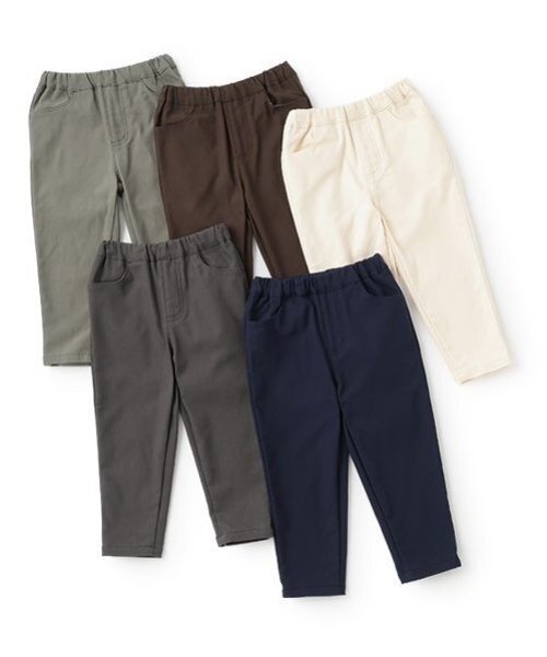 petit main（プティマイン）の「裏起毛のびのびストレッチパンツ（スウェットパンツ・キッズ・ブルーグリーン/キナリ/ネイビー/チャコール/ダークブラウン・80ｃｍ/90cm/100cm/110cm/120cm/130cm）」の17枚目の写真