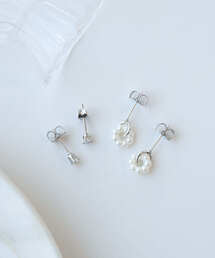 ROPE' PICNIC | プチパールサークルセットピアス(ピアス（両耳用）)