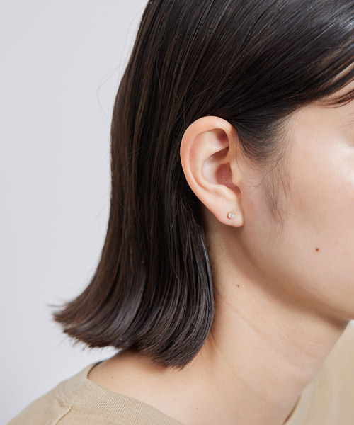 ROPE' PICNIC（ロペピクニック）の「プチパールサークルセットピアス（ピアス（両耳用）・レディース・シルバー/ゴールド・FREE）」の4枚目の写真