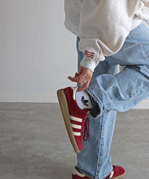 COURO（コウロ）の「リボンアート/ハートアート文字刺繍プルオーバーパーカー（パーカー・レディース・グレー/チャコールグレー/グレー系/ネイビー系/ブラック/ホワイト系/アイボリー/ホワイト/オートミール/ネイビー/チャコール/ブラック系・M/L）」の18枚目の写真